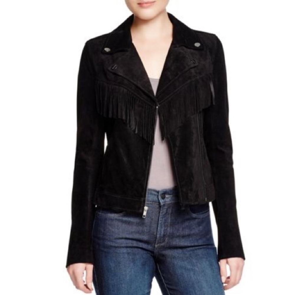 Sanctuary fringe moto vegan leather jacket ⚡️